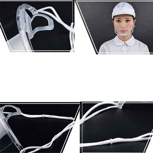 

прозрачные маски для общественного питания специальная пищевая гигиена пластиковых кухни улыбка ресторана спрей saliva chef masks jllsqj xjf, Black