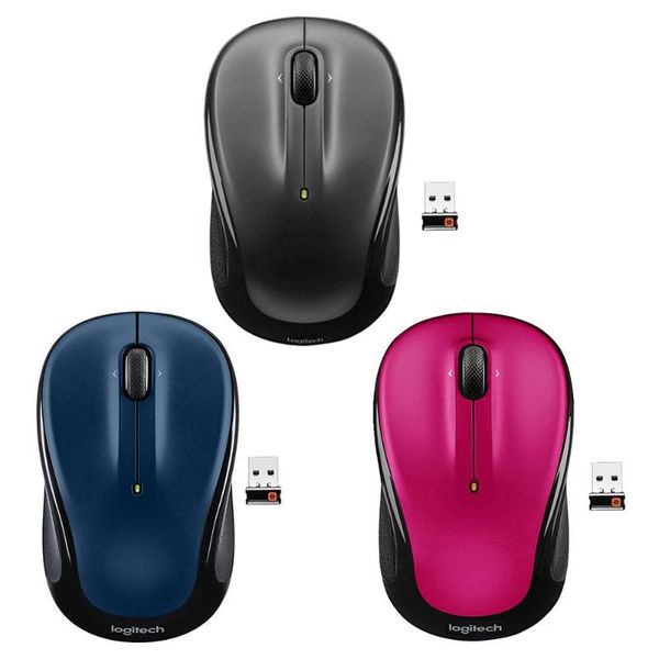 

m325 2.4ghz wireless 1000dpi unifying receiver computer optical mouse high precision 72-lattice rolling design