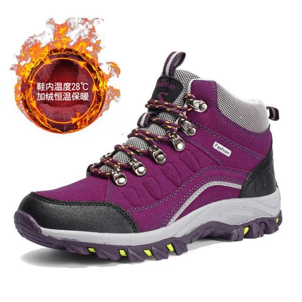 

winter women hiking shoes breathable outdoor trekking shoes woman sports sneakers camel mountain climbing boots big size
