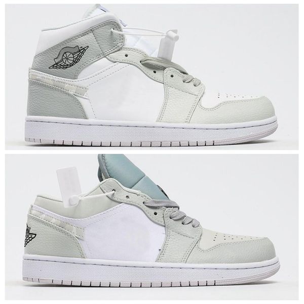 

2020 new 1 1s mid low white camo basketball shoes for women mens trainers sneakers sports zapatos size 36-45
