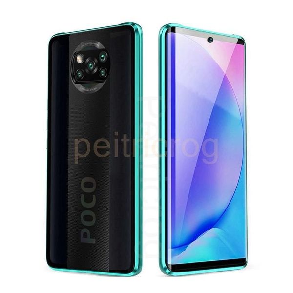 

double sided magnetic metal case for xiaomi redmi note 9 9s 8 8t 7 9a 9c k20 10 ultra 9t qylohb
