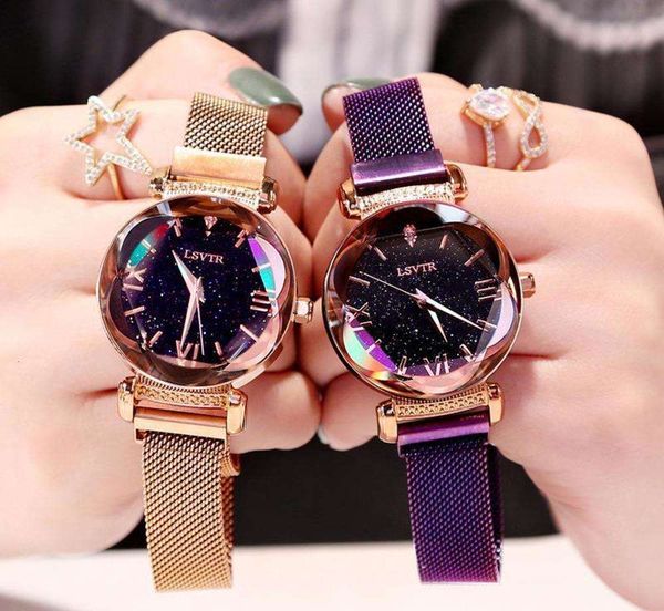 

watch tiktok watch lady quartz magnet strap 10 yuan source, Slivery;brown