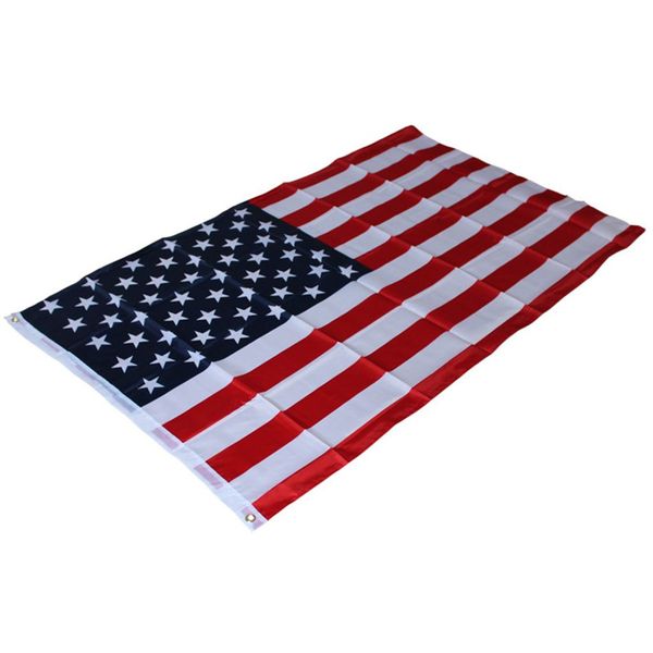 50 pcs bandeira americana 90cmx150cm bordado EUA bandeira 90150cm bandeira bandeira bandeira estrelas listras bronze ilhas 35 ft bandeira bandeira de American DHL