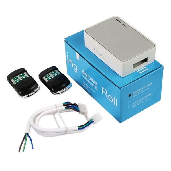 

rolling shutter tubular motor controller wireless garage door electric door remote control kit rf433mhz receiver emitter