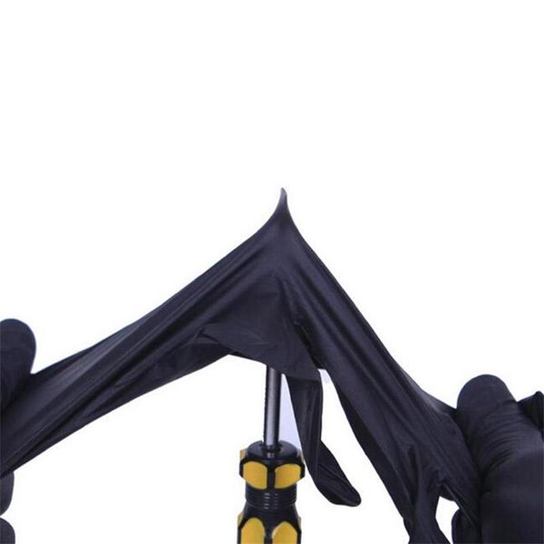 

factoryk8ituniversal 100pcs black disposable gloves latex dishwashing/kitchen/work/rubber/garden for left and right hand