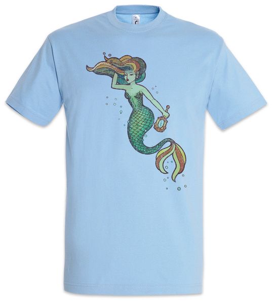 

mermaid i t-shirt sailor парусные яхты tattoo skipper футболка мужская printed футболка верхней тройник свет спорт толстовка с капюшоном тол