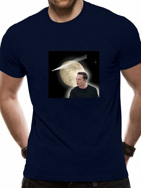

moon elon t-shirt mask and the gift funny tee shirt