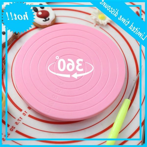 

round stand kitchen diy revolving cake decoration table tile tool