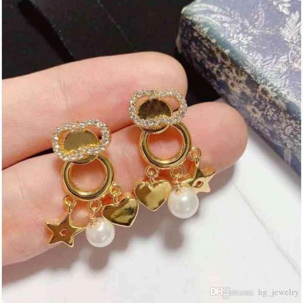 

letter brand designer fashion charm luxury vintage jewelry earrings couple gifts party wedding gifts alex ani internet celebrity, Golden;silver