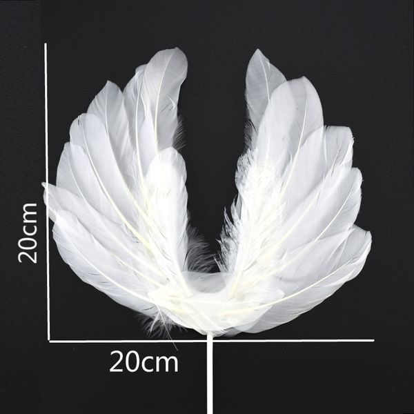 

net red feather accessory cake cake decoration white wings plug-in lamp string ornament net red popular decoration accessories 2fx3z