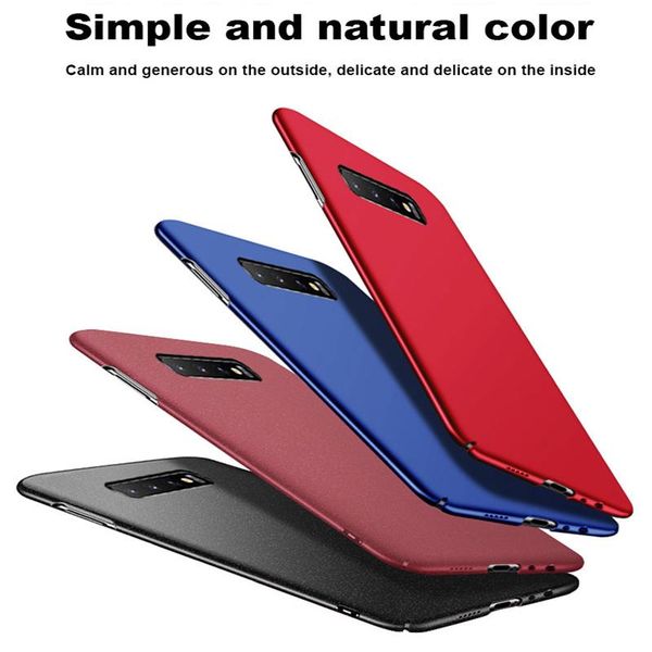 

ультра-тонкий жесткий матовый pc phone чехол для samsung galaxy s20 s10 e 5g s9 s8 примечание 10 9 8 plus защита матовый bbygvq bwkf