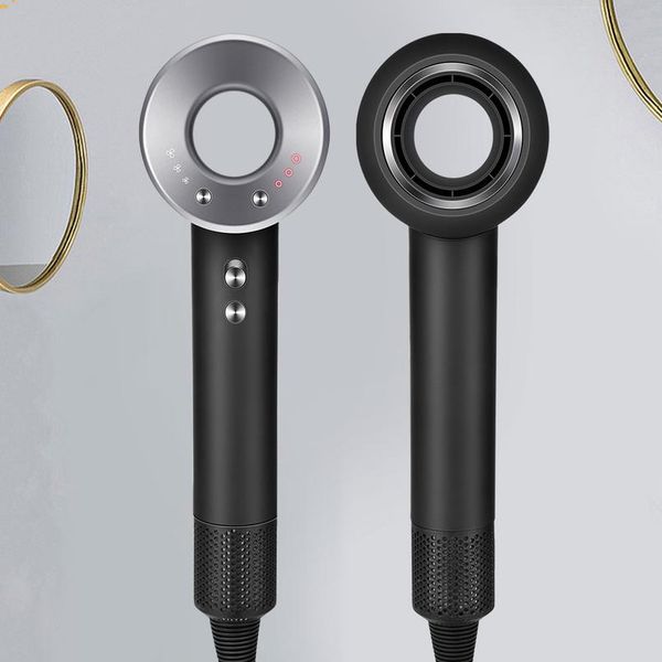 

professional leafless blow hair dryer anion strong wind smooth fast drying salon portable household no leaf barber h wmtodz