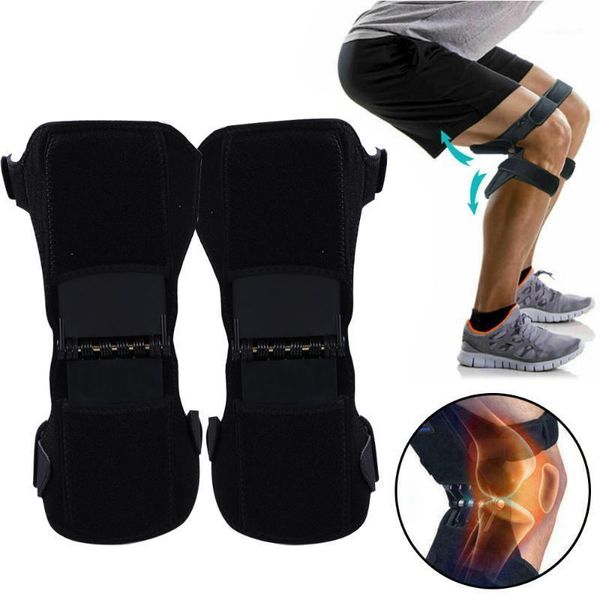 

1 pc/pair joint support knee pad non-slip protective sports kneepads breathable power lift powerful rebound force knee1, Black;gray