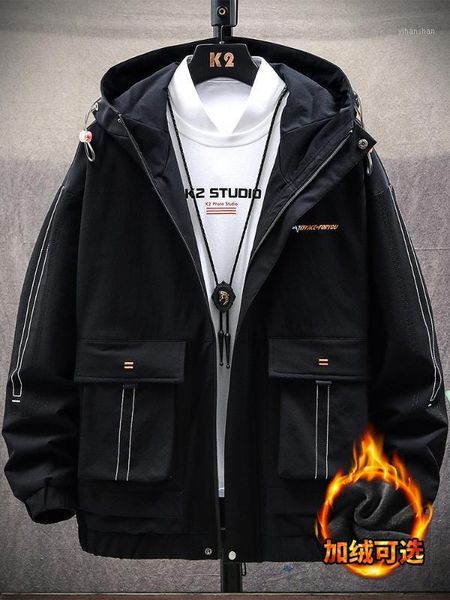 

softshell hiking jacket men winter streetwear jacket men waterproof warm fashion chaquetas hombre overcoat jj60jk1, Black;brown
