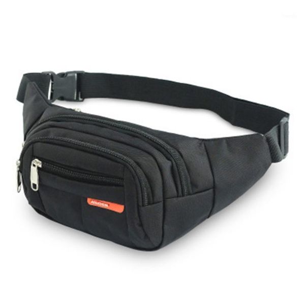 

men women waist pack outdoors phone canvas sports pouch travel belt bag casual1