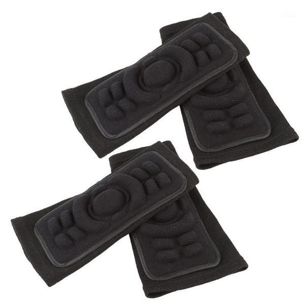 

elbow & knee pads 2pcs guard protective durable safety protection for cycling sports1, Black;gray