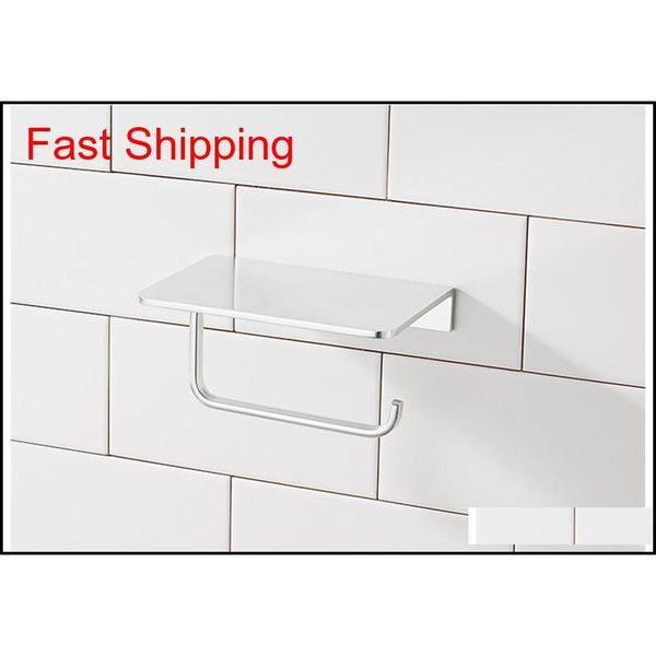 

silver black space aluminum paper holder with mobile phone shelf toilet paper holder waterproof wall mounted bathro qylcfj bdenet
