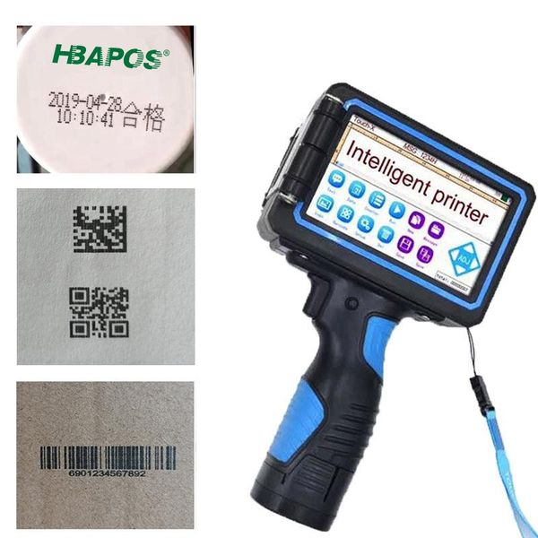 

printers portable handheld thermal inkjet printer 12.7mm/25.4mm/50.8mm variable qr bar batch code date number logo expiry print machine