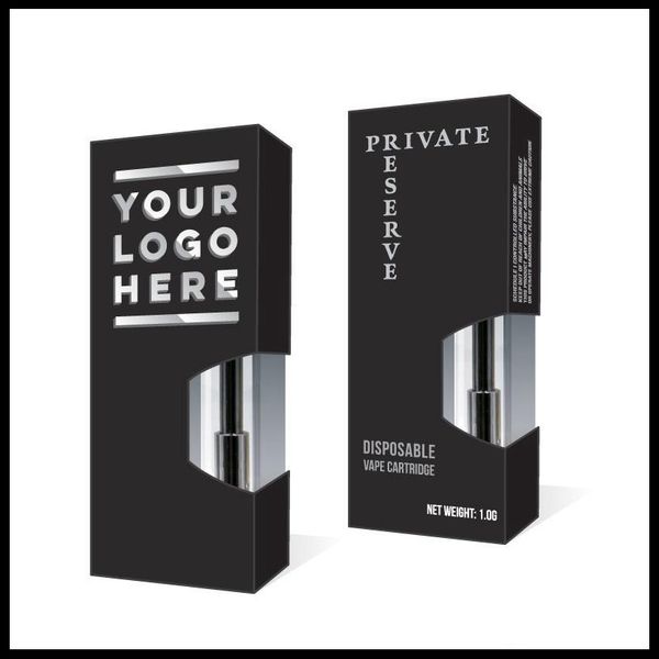 

2020 custom logo vape cartridge childproof packing box with window blister thick oil e cig packaging paper box ing