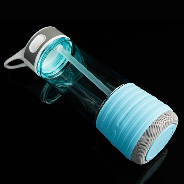 

450ml 2-in-1 bt bicycle water bottle speaker wireless rechargeable speaker outdoor sports bottle for camping cycling fishing
