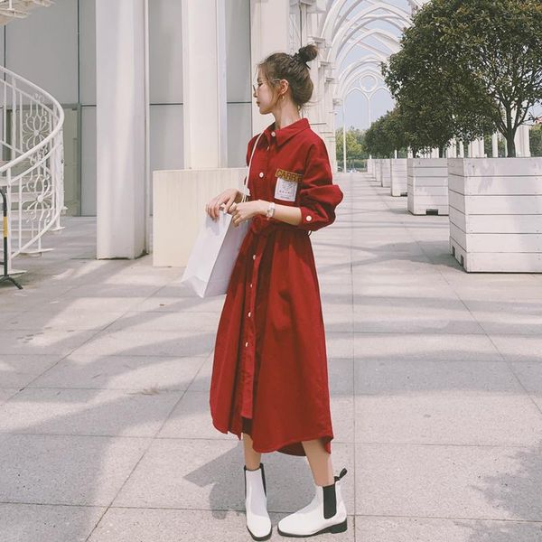 

осенние женские корда винтажное платье с длинным рукавом сплошной тонкий a-line woemn party платье мода дамы одиночные повсеместно, Black;gray