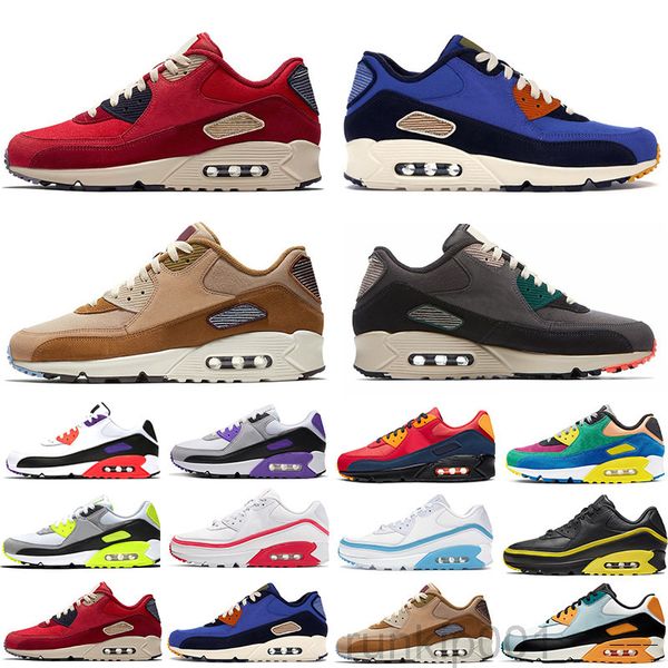 

2018 mens sneakers shoes classic 90 men and women casual shoes black red white breathable sports shoes without boxes eur 36-45 3ec8