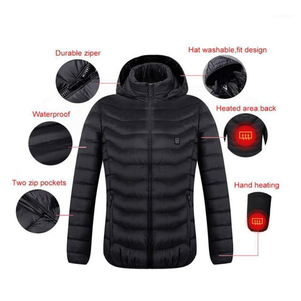 

outdoor t-shirts heated vest jacket usb men winter electrical sleevless fishing hunting waistcoat hiking vest1, Gray;blue