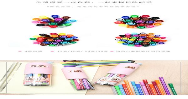 

12182436 colors box candy color highlighter pen set fluo markers stationery office school supplies caneta fluorescente ygb08 jllich