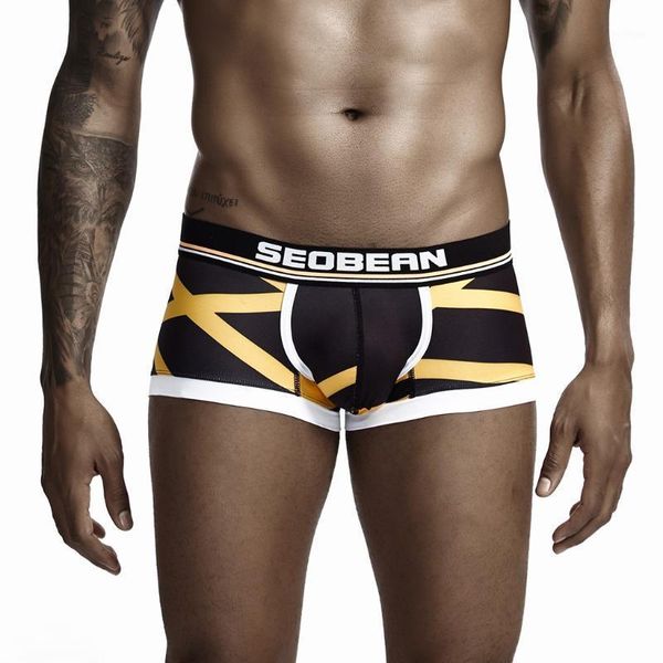 

men's underwear boxer new style bulge pouch soft underwear shorts comfortable underpants boxershorts cueca masculina1, Black;white
