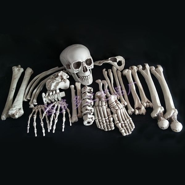 

eotmh halloween simulation skeleton and bone bone model ghost house horror broken props trick human skeleton eu9jp decorative props set