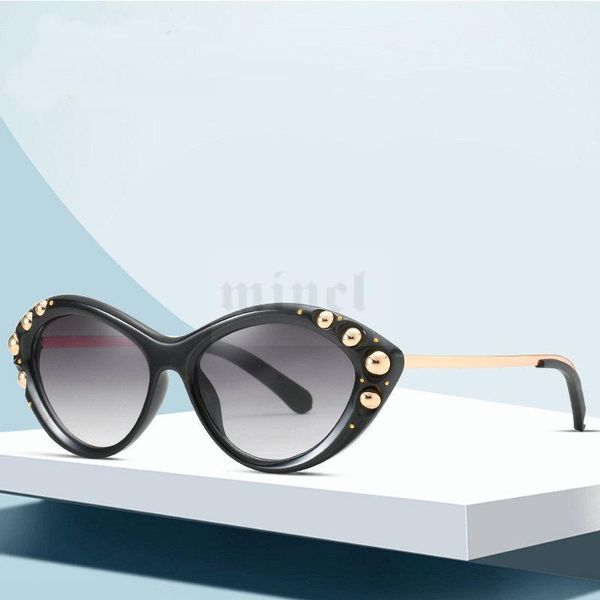 

sunglasses 2012021 vintage diamond cat women small leopard frame party female with box fml, White;black