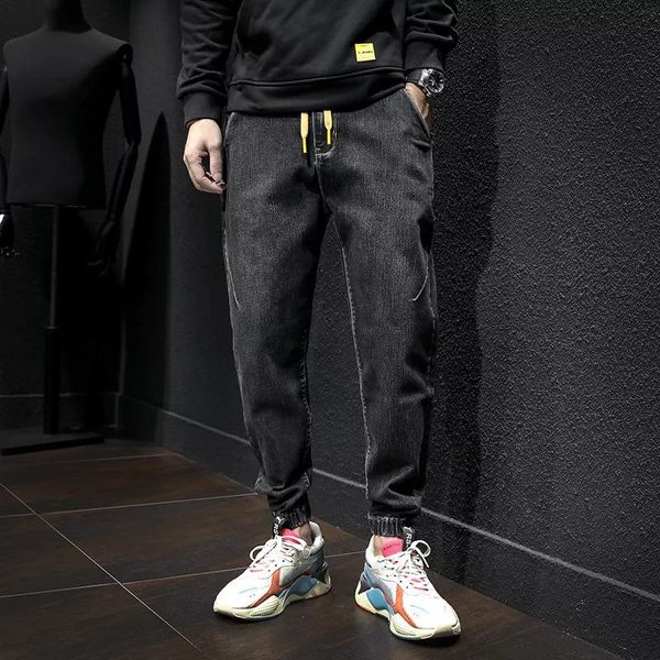 

новые молодые студенты модные уличные одежды дизайн мужские джинсы мужские джинсы, Blue