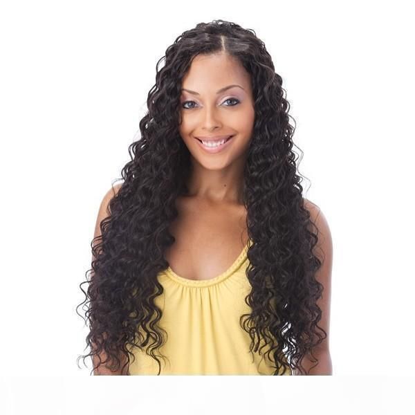 

indian deep wave human hair lace front wigs full lace wig unprocessed virgin hair with straps, Black;brown