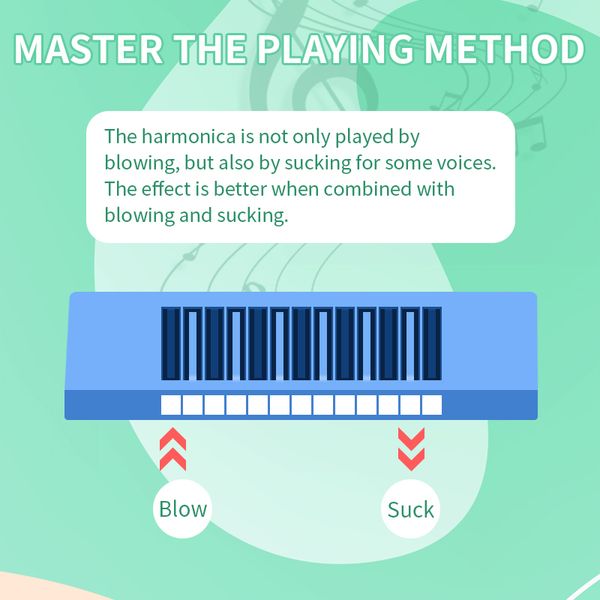 

new musical instrument plastics harmonica toy for kid promotion toy music gift