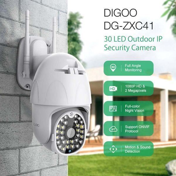 

digoo cloud wifi 1080p full hd 4x zoom outdoor ptz ip camera 5.0mp network 30 led ir home cctv security surveillance camera