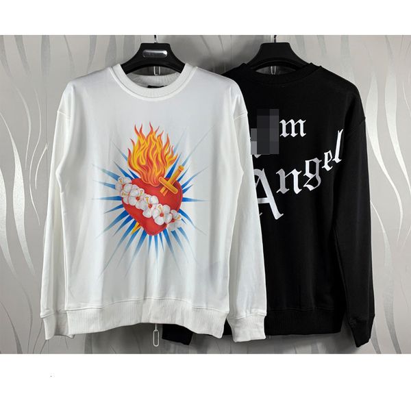 

palm sweater pa angels bear angel casual round neck pullover, Black