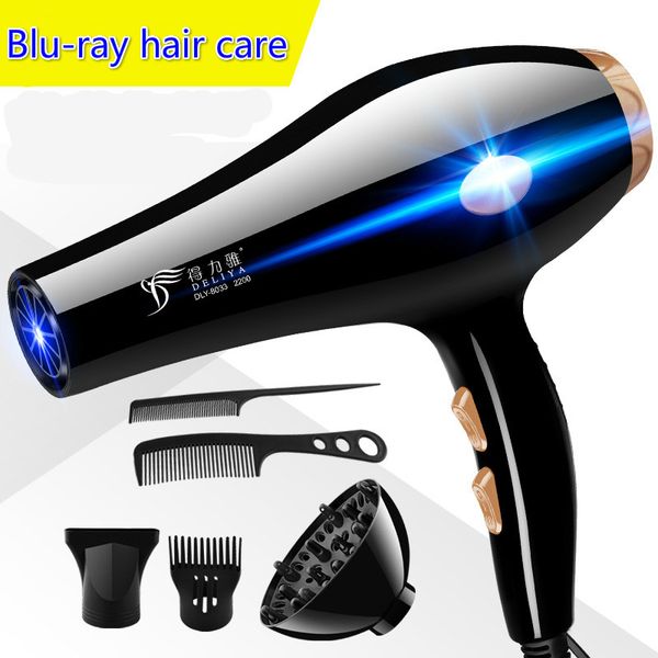 

with eu plug 2200w and cold wind hair dryer blow dryer hairdryer styling tools for salons and household use