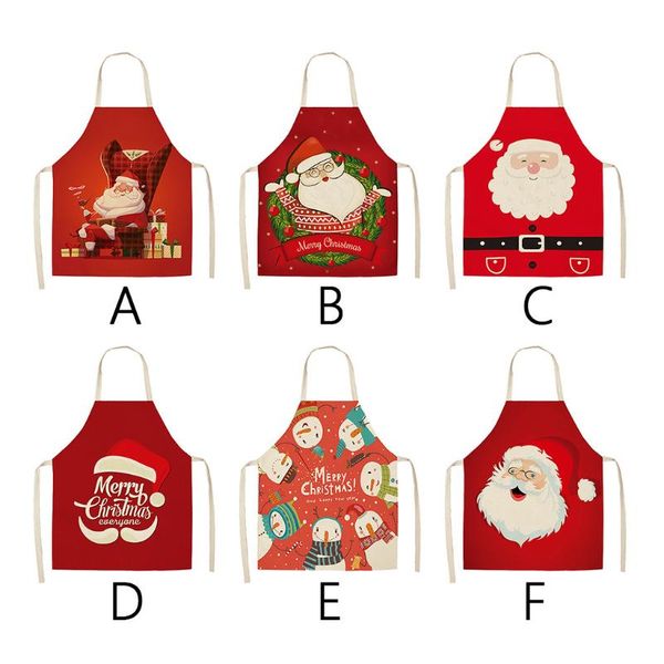 

1pcs red christmas personality apron bar restaurant waiter christmas decoration apron cooking baking cleaning accessories