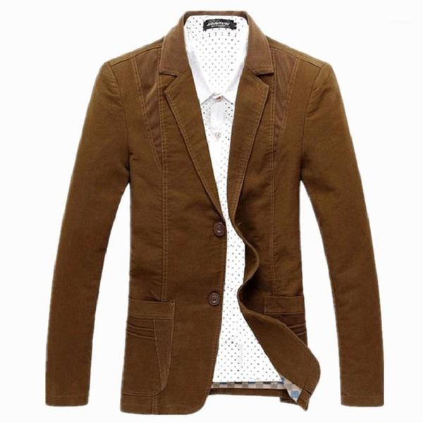 

m-8xl new slim fit casual jacket cotton men blazer jacket single button gray mens suit 2021 patchwork coat male suite1, White;black