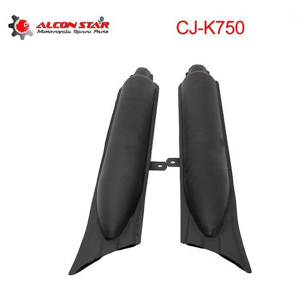 

alconstar- 1pair stainless steel motorcycle retro fishtail exhaust system mufflers pipe for r12 ural m1 m72 for dnepr k7501