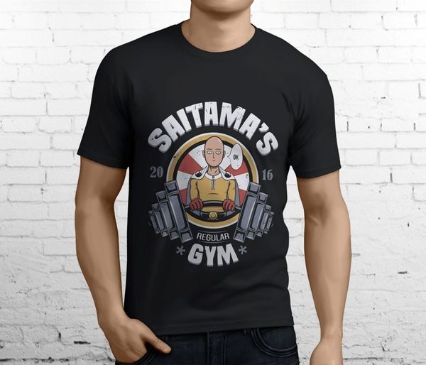 

casual printing saitama's gymer one punch man manga oppai funny men's black size 3xl summer hoodie designers t shirts sweatshirt