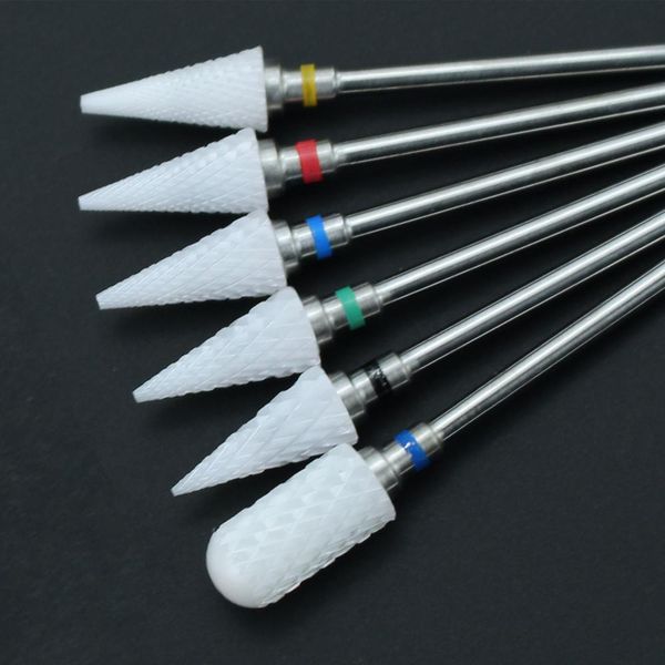 

1pcs ceramic nail drill bit for electric manicure drills machine milling cutter nail files buffers nail art equipment accessory