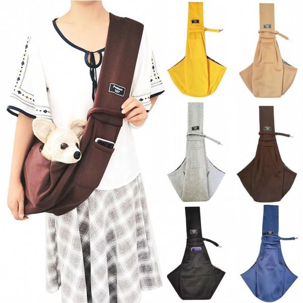 

new pet carrier bag for small dog cats shoulder backpack double-sided available sling bags outdoor handbag pet travel product