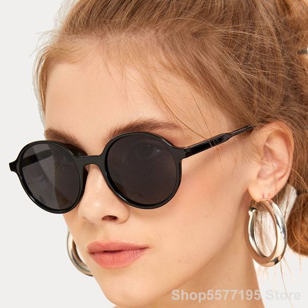 

quality new 2020 round sunglasses women high mirror vintage black sun glasses female brand designer oculos de sol feminino5