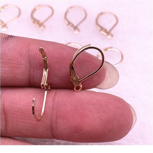 

new 20pcs/lot 15*10mm french lever earring hooks wire settings base hoops earrings diy jewelry making jllxxy