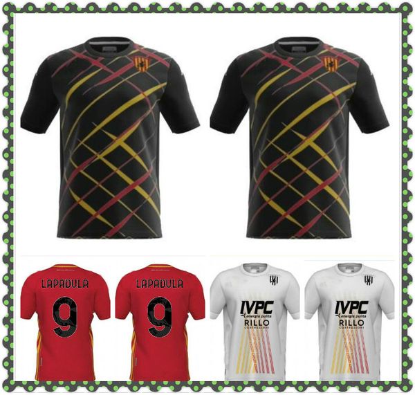 

benevento calcio 2020 21 soccer jerseys special version lapadula i.falque viola caldirola men uomini vestiti da football uniforms, Black;yellow