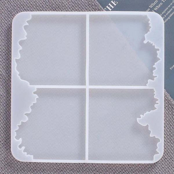 

resin silicon coaster molds irregular flexible geode agate resin molds diy epoxy resin casting coaster molds for making coaster, pendant