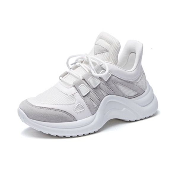 

2021 new women chunky white ladies designer women's breathable crochet dad's sports shoes 8gmf, Black;white