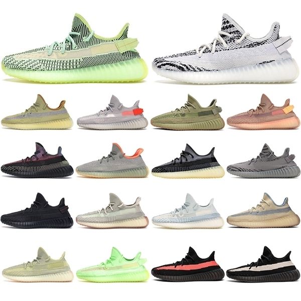 

2021 kanye west v2 asriel clay black angel running shoes men women sport sneakers yecheil yeezreel lundmark 3m static reflective trainers