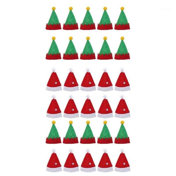 

5pcs reusable classic lightweight non-woven fabric christmas caps toys1
